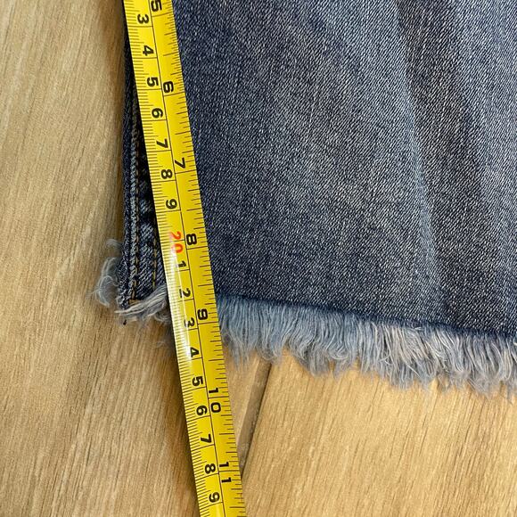 Mango Mickey Mouse Denim Shorts Size 9 Blue Embroidered Jean Cutoffs Disney - Picture 6 of 7